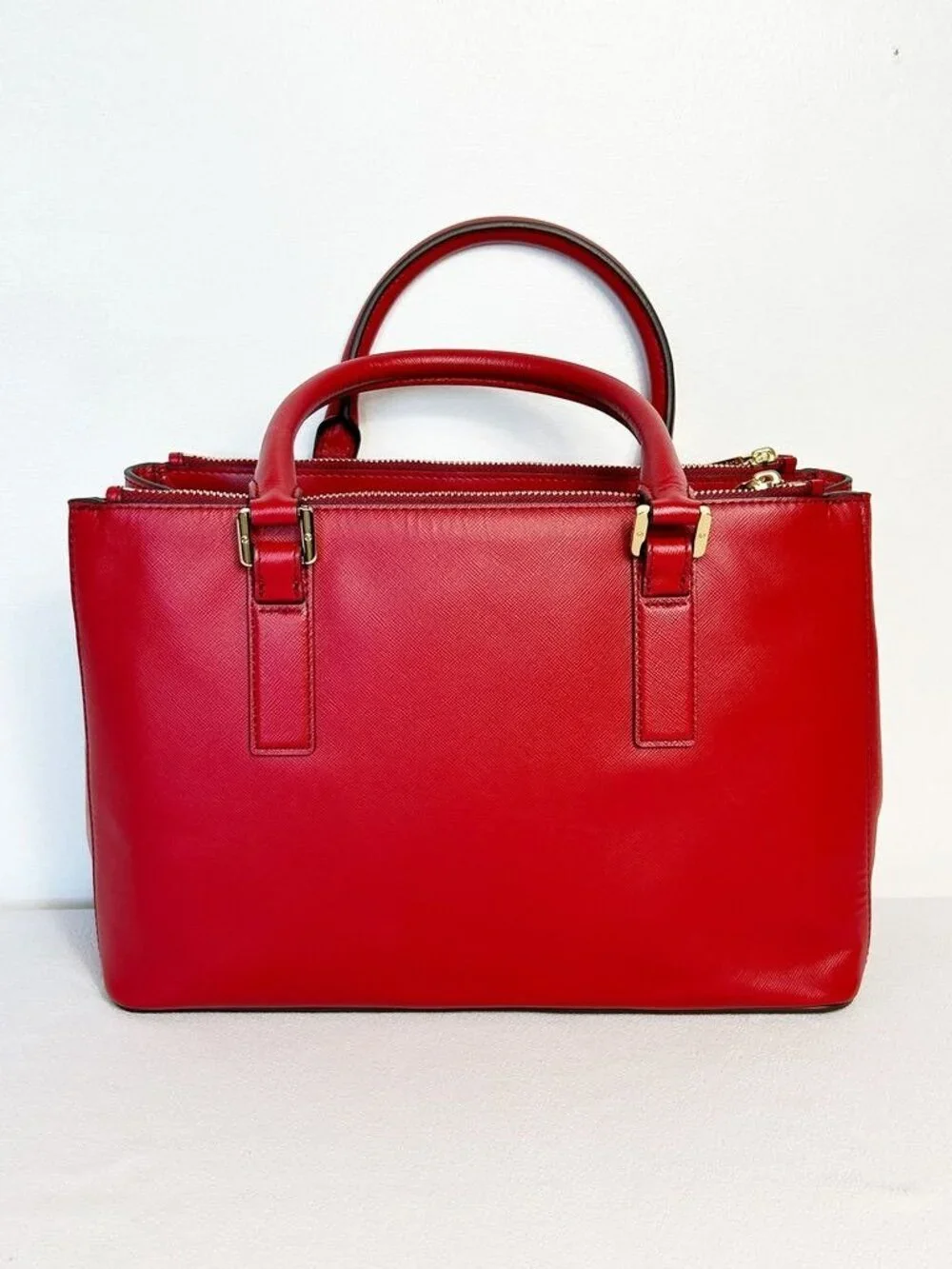 Tory Burch Saffiano Leather Robinson Double Zip Tote in Limited Edition Red - Ne